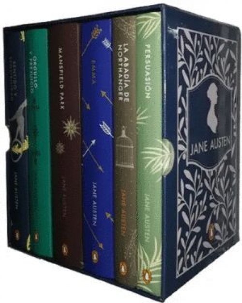 ESTUCHE JANE AUSTEN 6 LIBROS (SENTIDO Y SENSIBILIDAD, ORGULLO Y PREJUICIO, MANSFIELD PARK, EMMA, LA ABADIA DE NORTHANGER, PERSUASION)