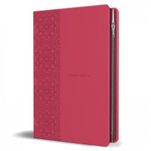 SANTA BIBLIA RVR 1960 - CREMALLERA FUCSIA - T. MANUAL - L.GRANDE - IMITACION CUERO