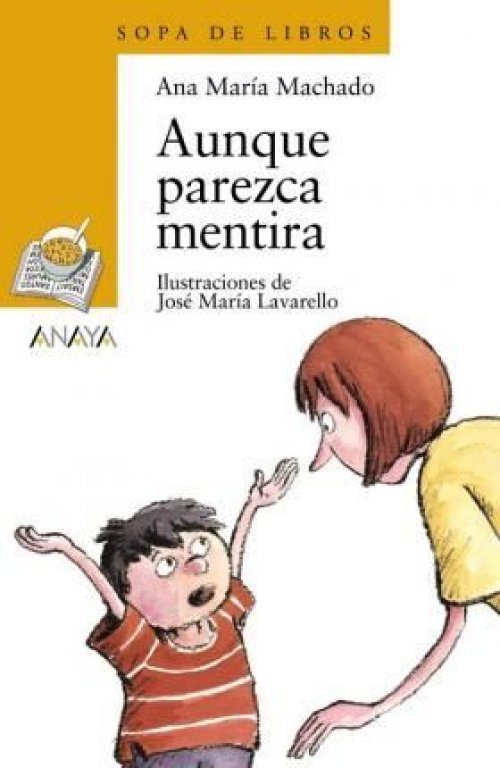 *SOPA DE LIBROS AMARILLO: AUNQUE PAREZCA MENTIRA