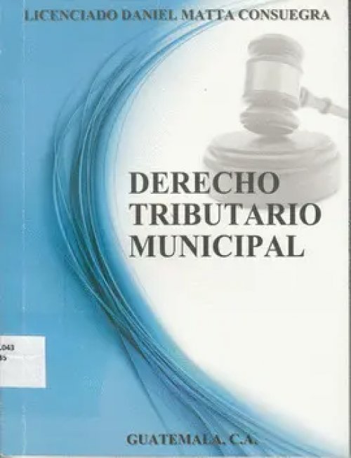 Derecho Tributario Municipal