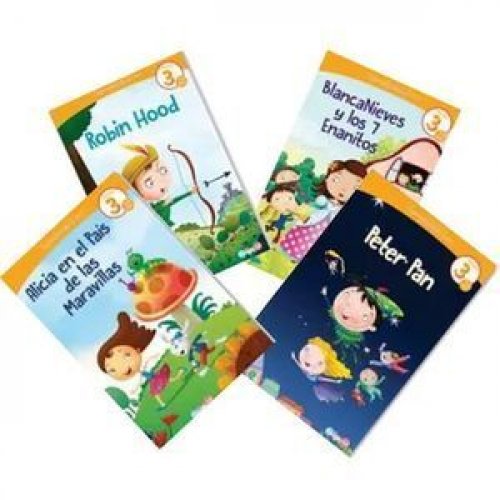 APRENDIENDO A LEER NIVEL 3 (7 A 8 AÑOS) (ROBIN HOOD, BLANCANIEVES, ALICIA EN EL PAIS DE LAS MARAVILLAS, PETER PAN)